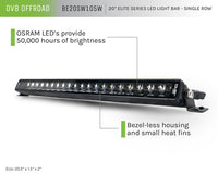 20-Inch Elite Series LED Light Bar | Single Row