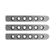 2007-2018 Jeep JK 2 Door Handle Inserts | 3 pcs | Silver