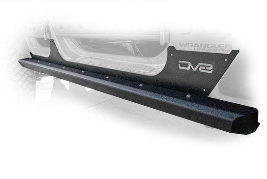 2007-2018 Jeep JK 4-Door Rock Sliders with Rock Skins