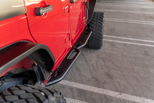 2007-2018 4-Door Jeep Wrangler JK | OE Plus Side Steps