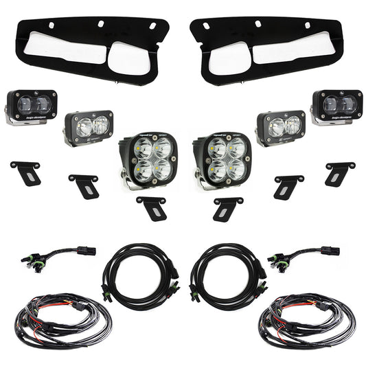 Ford Bronco S2 SAE Sportsmen Fog Pocket Light Kit for Steel Bumper