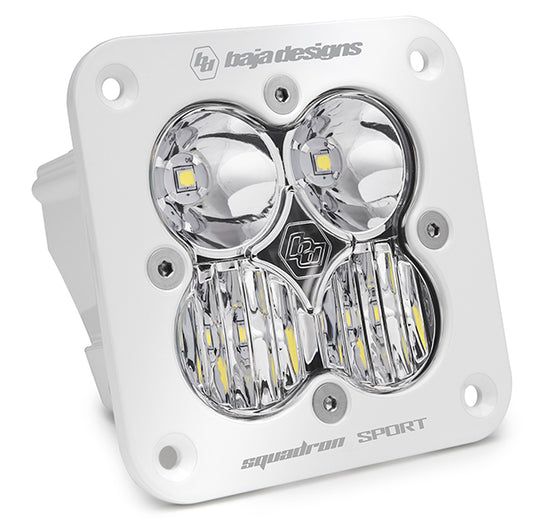 Squadron Sport White Flush Mount LED Auxiliary Light Pod - Universal