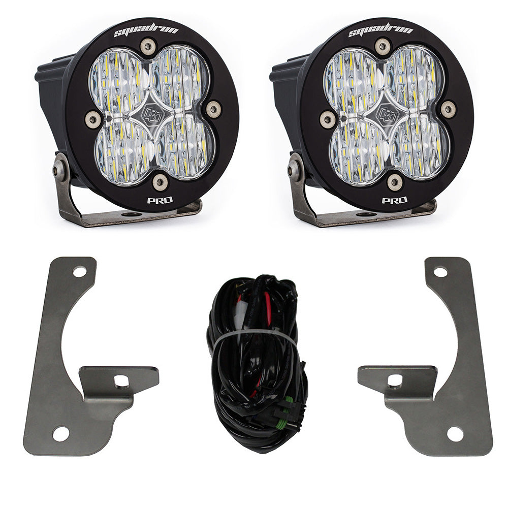 Jeep JK Squadron-R Pro Fog Pocket Light Kit for Premium OE Bumper