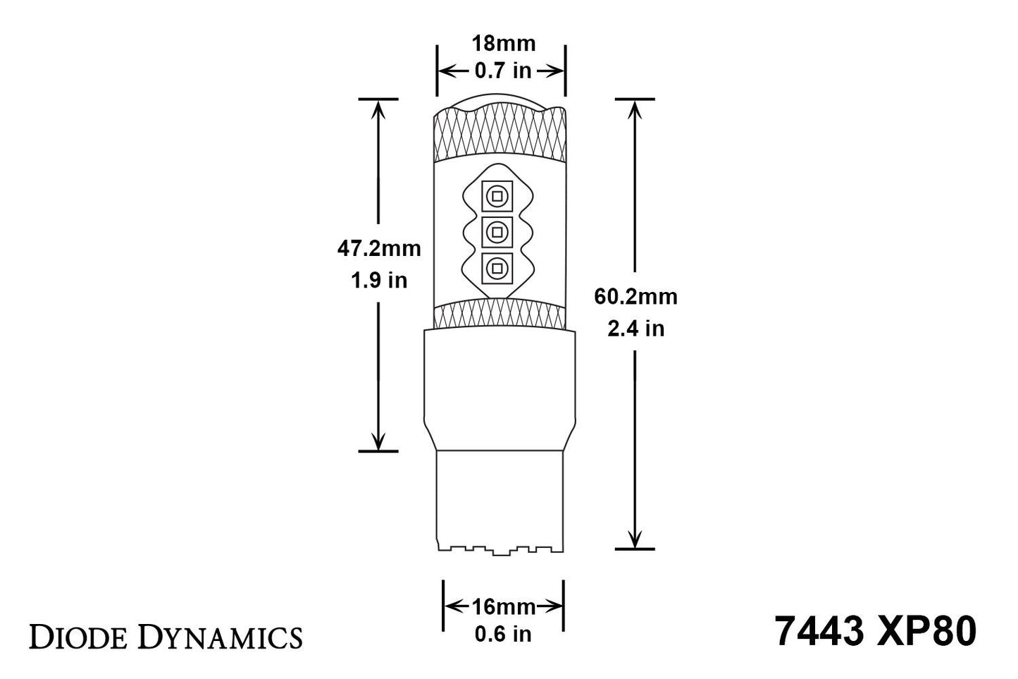 7440/7443 XP80 Turn Signal LED Bulbs