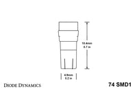 74 SMD1 LED Bulbs