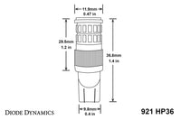 921 HP36 Cool White Backup LED Bulbs
