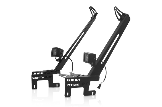 2018-2024 Jeep Wrangler JL & Gladiator JT Frontier Series Light Mount Brackets