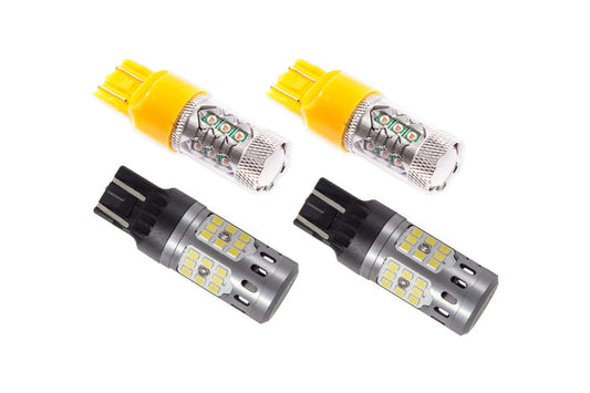 Front Turn Signal/DRL LED Bulbs for 2018-2025 Jeep JL Wrangler Sport S / Sahara / Rubicon (Four)