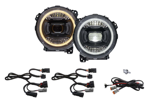 Elite LED Headlamps for 2018-Present Jeep JL Wrangler and 2020-Present Jeep Gladiator