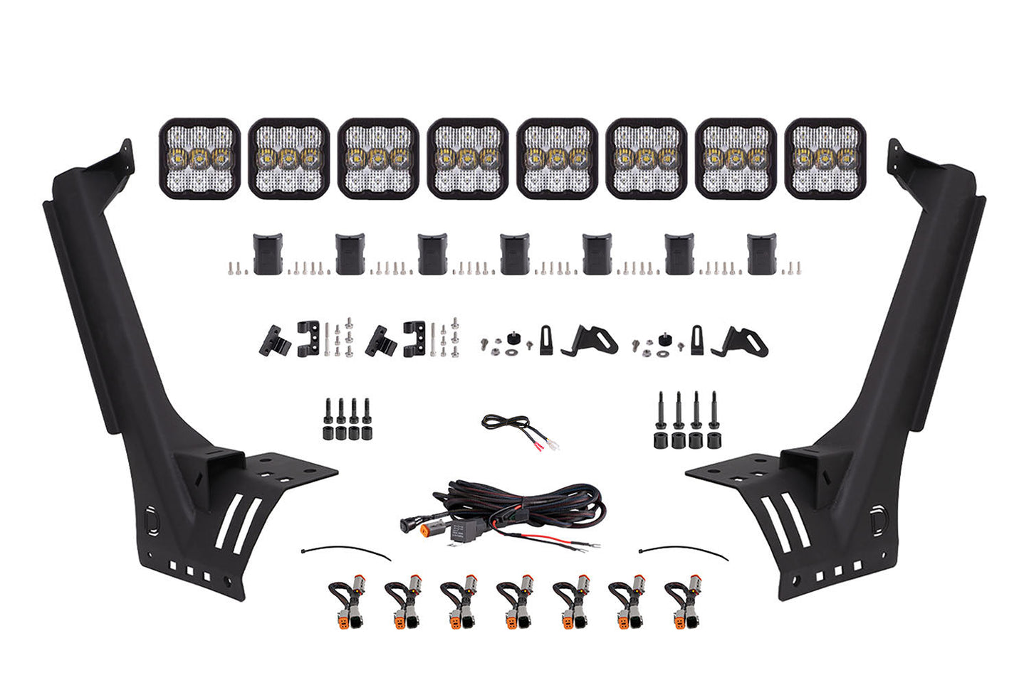 SS5 Windshield CrossLink Lightbar Kit for 2018-2025 Jeep JL Wrangler/Gladiator