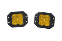 SS3 SAE Yellow Pro Flush Mount LED Pods