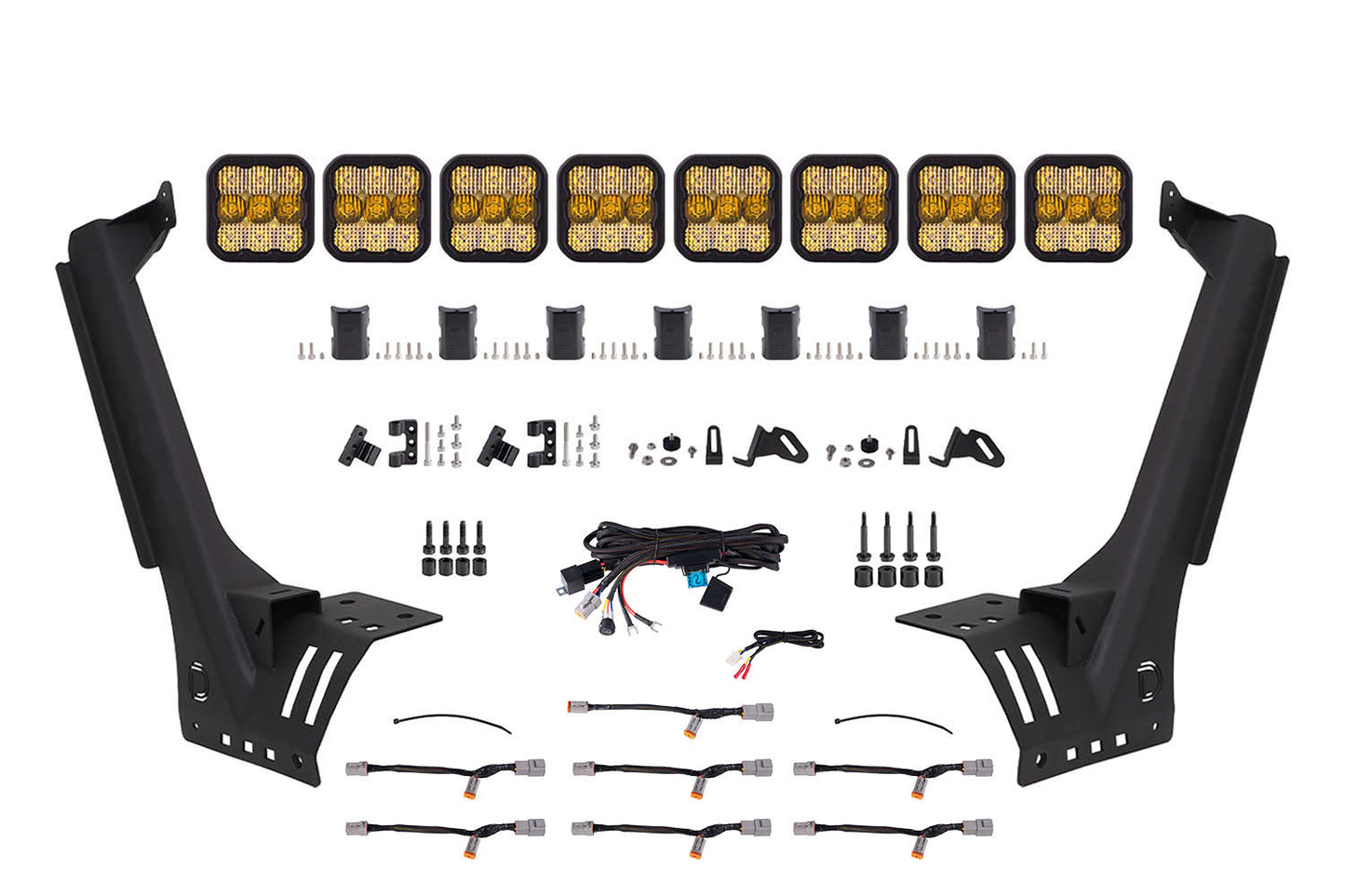 SS5 Windshield CrossLink Lightbar Kit for 2018-2025 Jeep JL Wrangler/Gladiator
