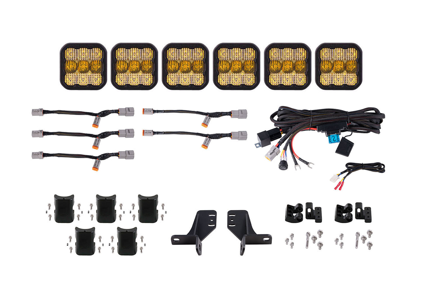 SS5 Grille CrossLink Lightbar Kit for 2021-2025 Ford Bronco (w/ Steel Bumper)