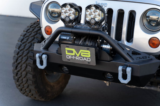 Fairlead Mounted Flip-Up License Plate Bracket