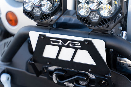 Fairlead Mounted Flip-Up License Plate Bracket