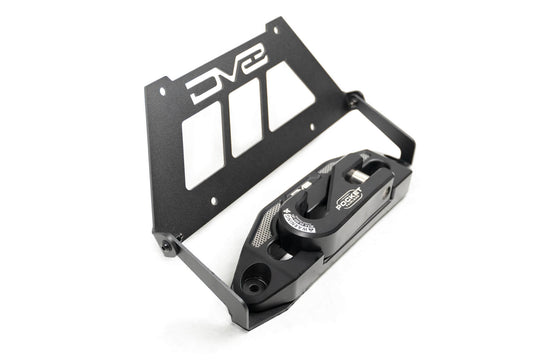 Fairlead Mounted Flip-Up License Plate Bracket