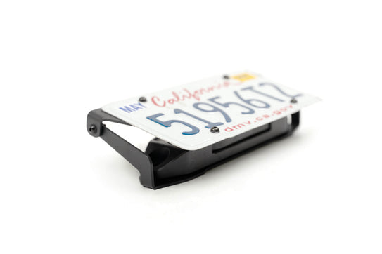 Fairlead Mounted Flip-Up License Plate Bracket