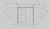 Awning - 180 Degree - Black Cover