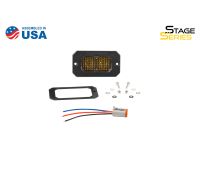SSC2 SAE Yellow Sport Flush Mount LED Pod (One)