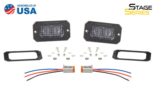 SSC2 SAE White Pro Flush Mount LED Pod