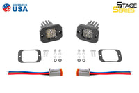 SSC1 White Sport Flush Mount LED Pod