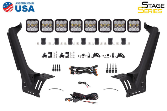 SS5 Windshield CrossLink Lightbar Kit for 2018-2025 Jeep JL Wrangler/Gladiator