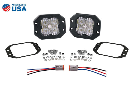 SS3 SAE/DOT White Pro Flush Mount LED Pod