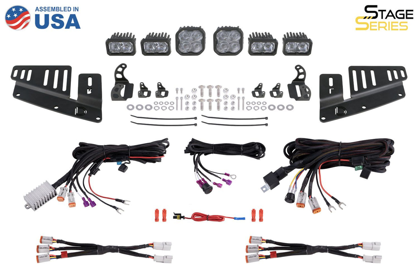 Stage Series Fog Pocket Kit for 2021-2024 Ford Bronco (w/ Steel Bumper)