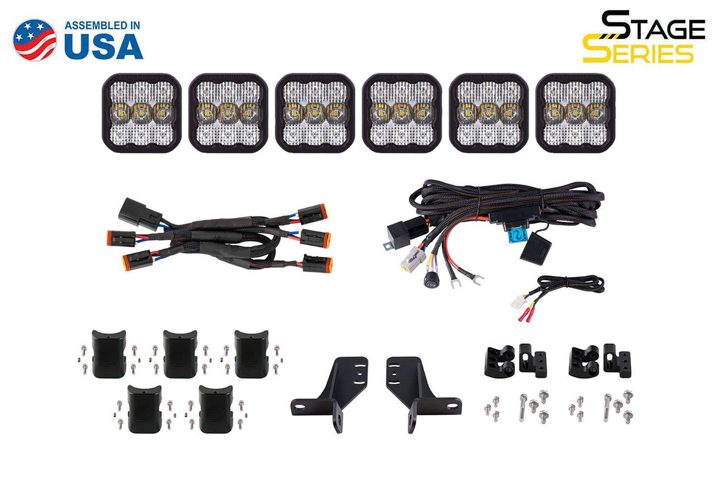 SS5 Grille CrossLink Lightbar Kit for 2021-2025 Ford Bronco (w/ Steel Bumper)
