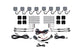 Stage Series RGBW LED Rock Light Kit (8-pack)