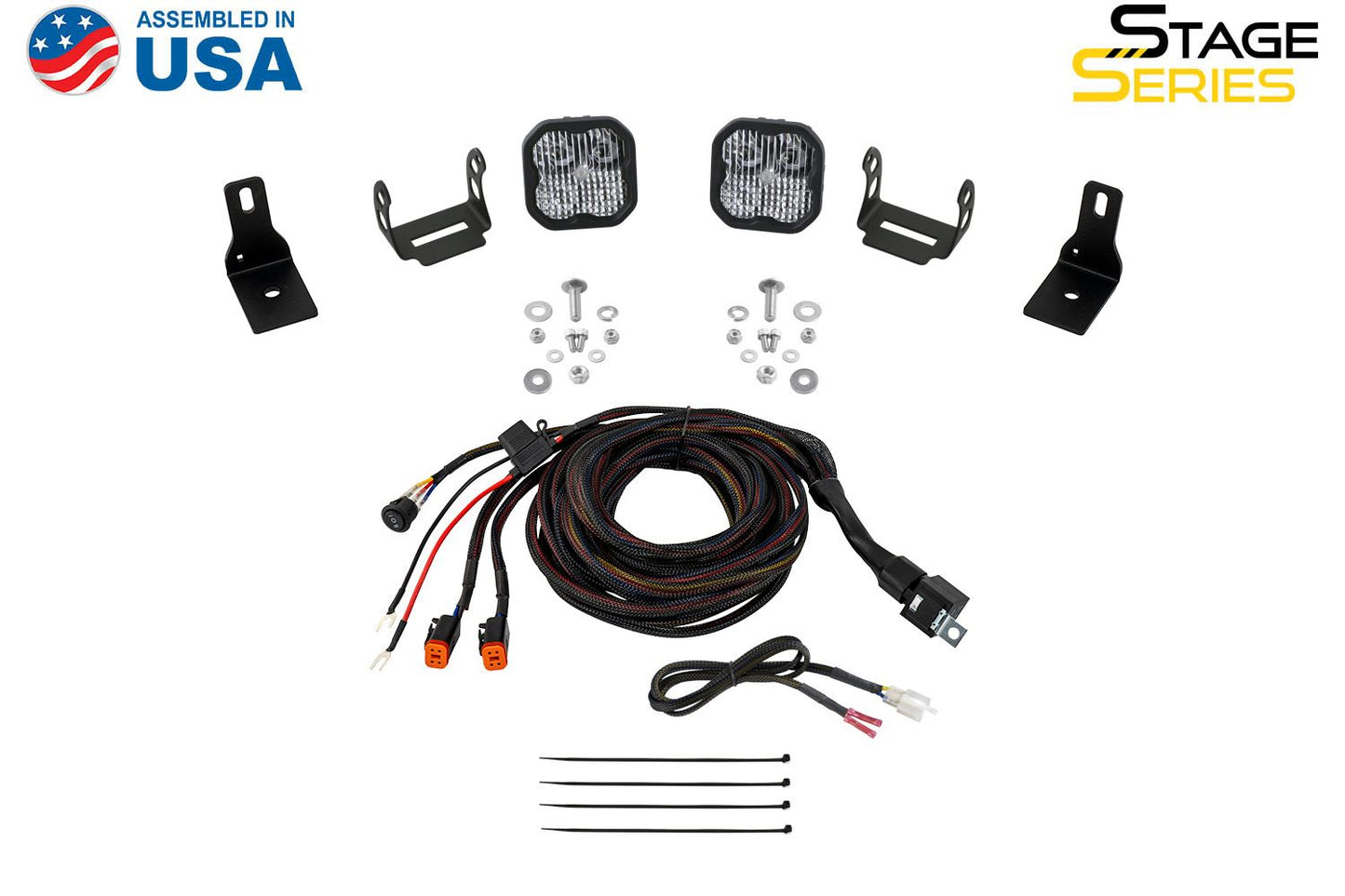 Stage Series Backlit Ditch Light Kit for 2022-2024 Ford Maverick