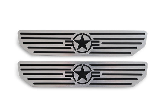 2018-2025 Jeep JL & 2020-2025 JT Sill Plates "Star Logo" | Rear