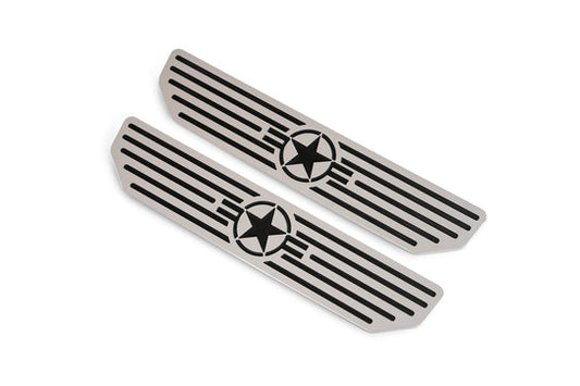 2018-2025 Jeep JL & 2020-2025 JT Sill Plates "Star Logo" | Rear