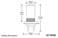 H7 HP48 LED Bulbs (Pair)