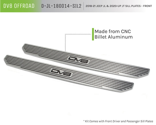2018-2025 Jeep JL & 2020-2025 JT Sill Plates | Front