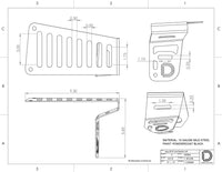 2018-2024 Jeep JL Wrangler JT Gladiator Cowl Mount LED Brackets