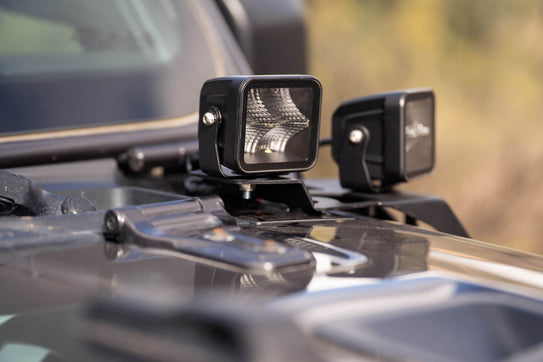 2018-2025 Jeep JL & 2020-2025 Jeep JT A-Pillar Dual Pod Light Mounts