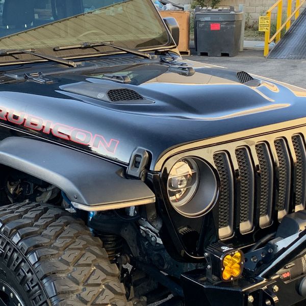 Air Hood Scoops For Jeep Wrangler Rubicon / Gladiator (S&B Intake Required)