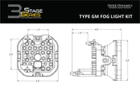 SS3 SAE Type GM Fog Light Kit