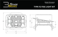 SS3 SAE Type F2 Fog Light Kit