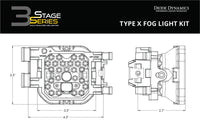 SS3 SAE Type X Fog Light Kit