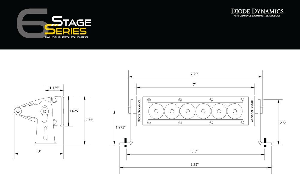 2013-2018 Dodge Ram Standard SAE/DOT LED Lightbar Kit